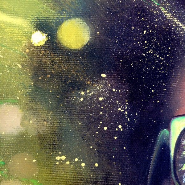 Additional view 6: Conceptual Portrait Painting Thoughts by painter Yulianna Tulinova oil canvas 