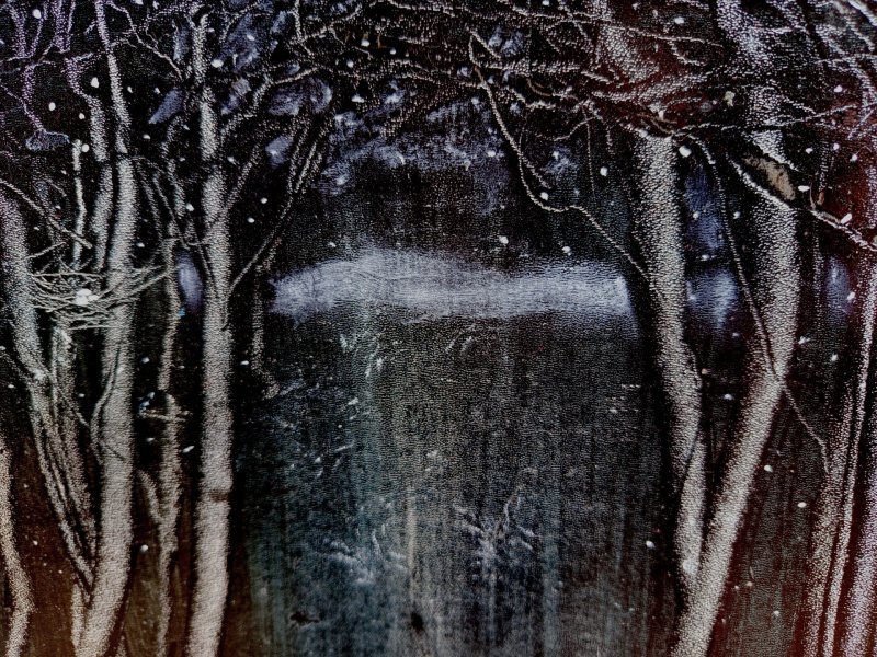 Image supplémentaire 5: Art conceptuel Paysage urbain Peinture "Jardin mystérieux", peintre Serhiy Roy technique mixte carton 