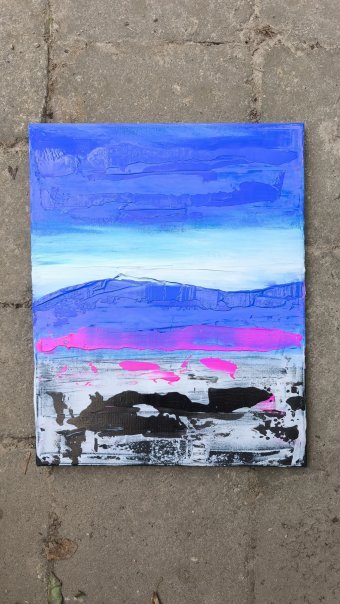 Painting "Vintage Sea" by painter m.d.v.r.k acrylic canvas at Jose Art Gallery