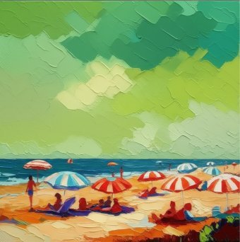 En famille et à la plage