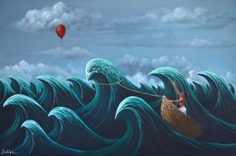 Malerei "Kindermeer", maler/-in Beklan Kizilcay Öl Leinwand in der Jose Art Gallery