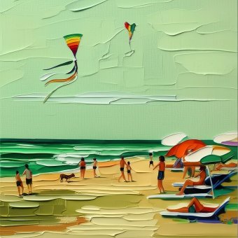 Les gens sur la plage