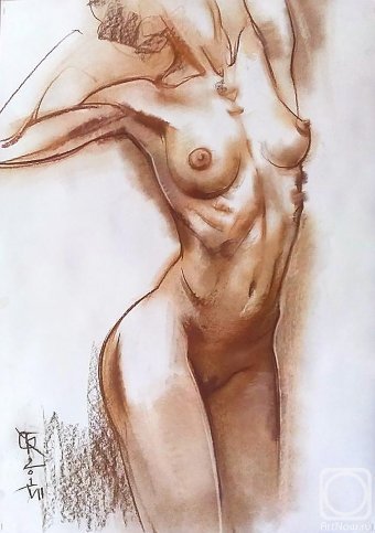 Графіка "Аврора", ілюстратор Vitaliy Kotendzhi пастель папір в Jose Art Gallery