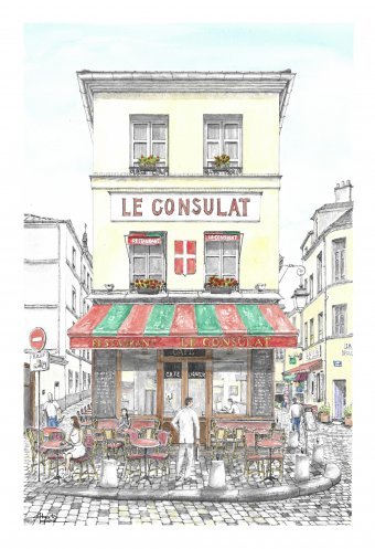 Paris, Café Le Consulat