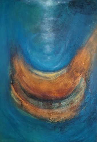 Pintura "Raum und Zeit", pintor Thomas Kunkel acrílico lienzo en Jose Art Gallery