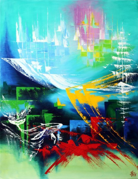 Dreams of Atlantis Painting by Tetiana Kushnirova