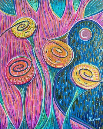 Живопись "Rest", живописец Ewa Dura смешанная техника холст в Jose Art Gallery