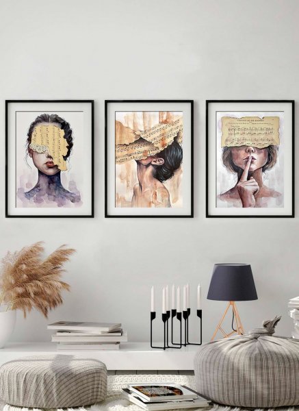 Дополнительное изображение 5: Сюрреализм Портрет Живопись "Фиолетовые сны. Сюрреалистический женский портрет" живописец Julia Shilo смешанная техника бумага 