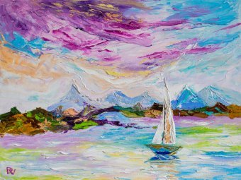 Sailing in colorful lands