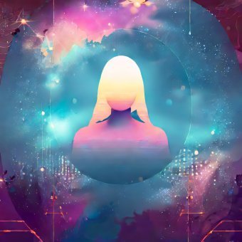 Sztuka cyfrowa "Nieskończone Światło. Blask Nocy", artysta cyfrowy MeaHau w Jose Art Gallery