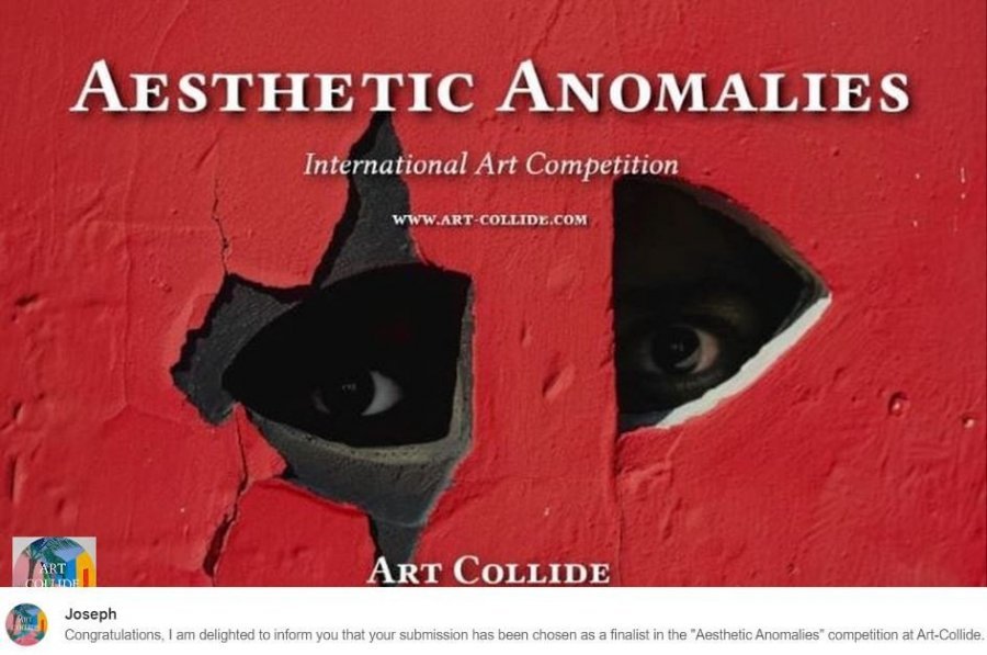 Additional view 2: Modern Portrait Painting Way in the '80s by painter Anna Andiainen oil canvas 