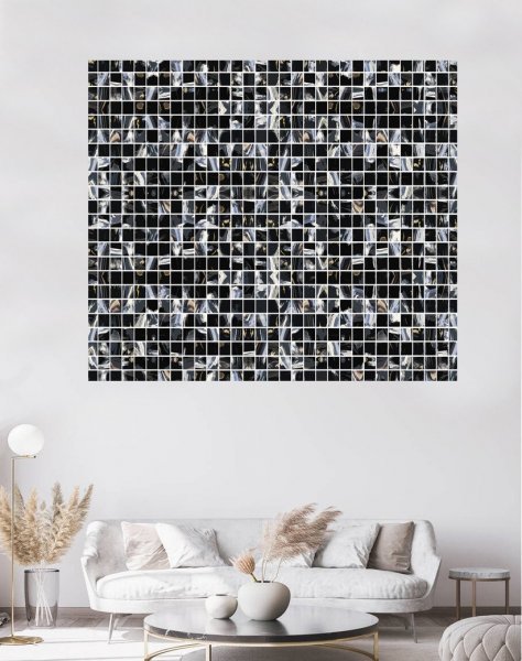 Image supplémentaire 3: Art du pixel Familial Art numérique "Paysage nocturne urbain", artiste numérique michael Bertoli 