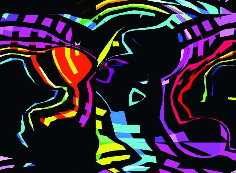 Pixel art Genre Digital Art Abstracted Moments by digital artist michael Bertoli 