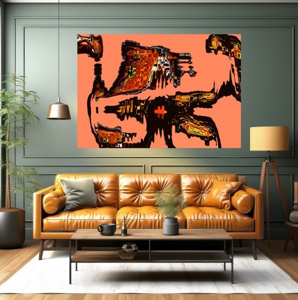 Additional view 2: Pixel art Genre Digital Art Evolving Pixelscape by digital artist michael Bertoli 