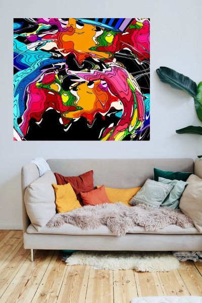 Additional view 2: Pixel art Genre Digital Art Living in the sixties by digital artist michael Bertoli 