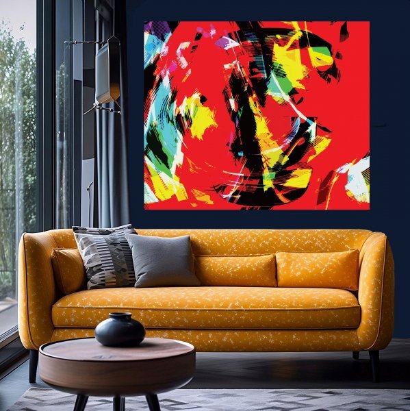 Additional view 1: Pixel art Genre Digital Art Digital Bird in Abstract Flight by digital artist michael Bertoli 