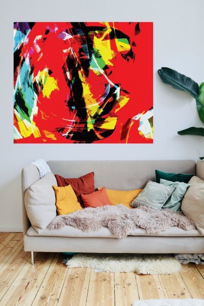 Additional view 2: Pixel art Genre Digital Art Digital Bird in Abstract Flight by digital artist michael Bertoli 