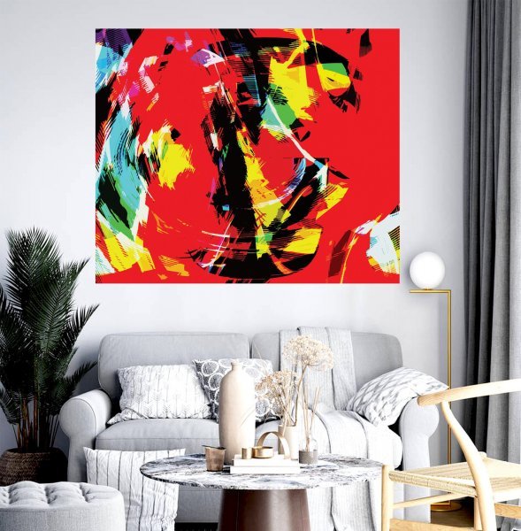 Additional view 3: Pixel art Genre Digital Art Digital Bird in Abstract Flight by digital artist michael Bertoli 