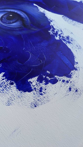 Zusätzliches Bild 4: Abstraktionismus Porträt Malerei "Ohne Worte", maler/-in Lina Kush Acryl Leinwand 