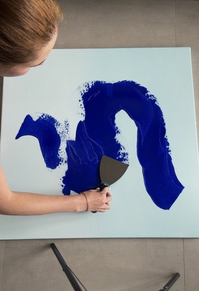 Zusätzliches Bild 7: Abstraktionismus Porträt Malerei "Ohne Worte", maler/-in Lina Kush Acryl Leinwand 