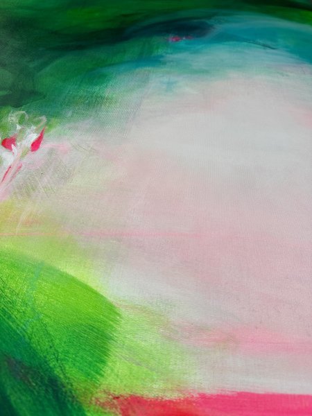 Immagine aggiuntiva 4: Astrattismo Paesaggio Pittura "L'ombra del drago sopra...", pittore Noumenona acrilico tela 