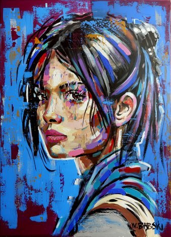 Painting "The Look" by painter Babski Wojciech acrylic canvas at Jose Art Gallery