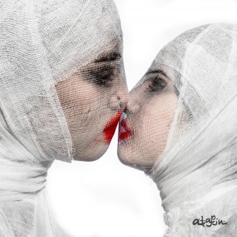 Arte digitale "Mummie innamorate", artista digitale VLADIMIR ATAPIN alla Jose Art Gallery