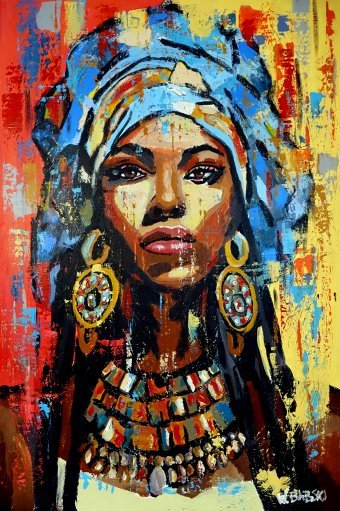 Painting "Sibyl" by painter Babski Wojciech acrylic canvas at Jose Art Gallery
