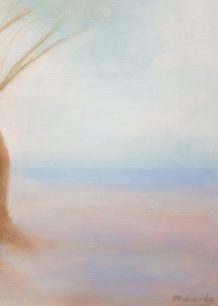 Immagine aggiuntiva 2: Arte figurativa Paesaggio Pittura "Radici Intrecciate. Legami Naturali Invisibili", pittore Mercedes Gordo olio tela 