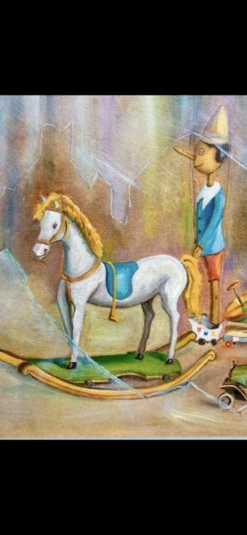 Додаткове зображення 4: Фігуративізм Побутовий Живопис "Спогади", живописець Angelo Ferro масло картон 