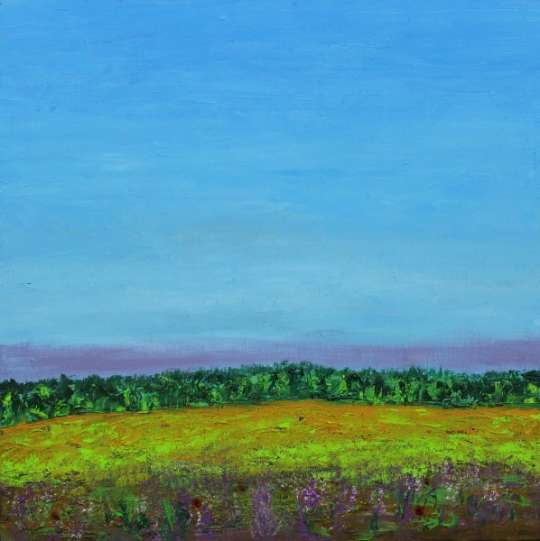 Summer Field (triptych) Painting by Andriy Klishyn