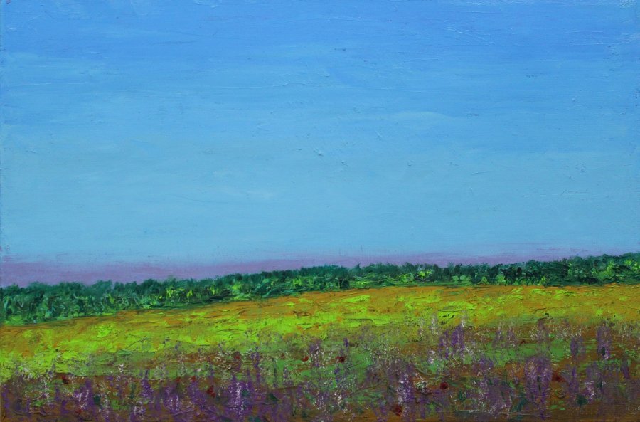 Summer Field (triptych) Painting by Andriy Klishyn