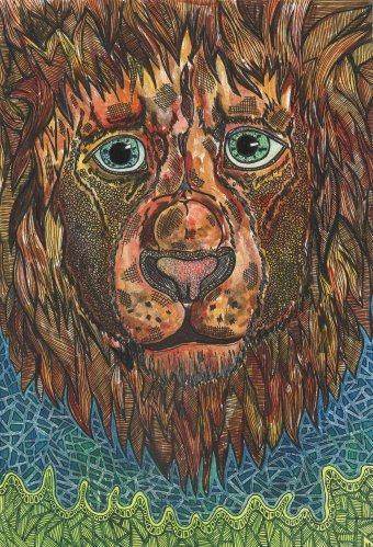 Grafika "Ten, kto złamie pieczęć...", ilustrator Robert Borynskyy technika mieszana papier w Jose Art Gallery