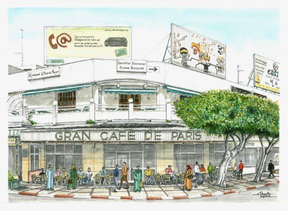 Tangier, Café Paris