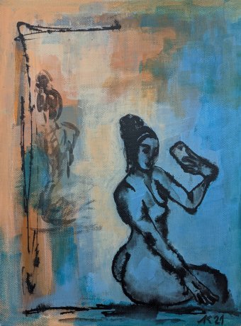 Selfie 1: Woman's Dual Nature Explored