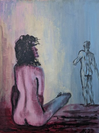 On the Beach: Woman’s Inner Duality