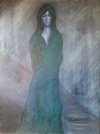 Painting "Untitled (TR 11)" by painter Atom Hovhanesyan oil canvas at Jose Art Gallery