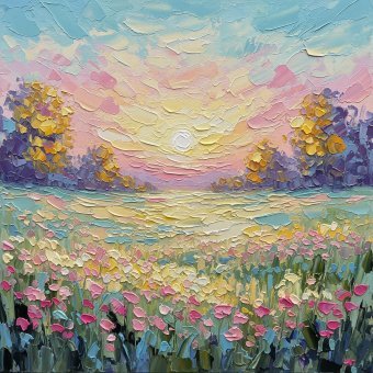 Prairie du lever du soleil