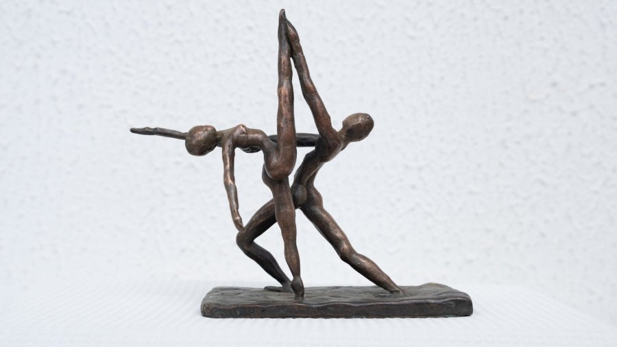 Дополнительное изображение 1: Реализм Бытовой Скульптура "Влюбленная пара танцует" скульптор David Dagaro Бронза 