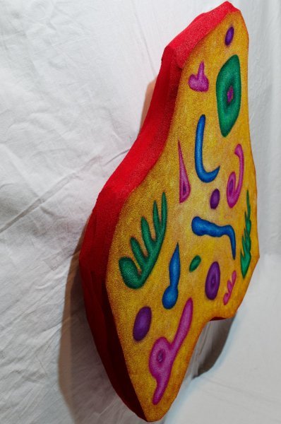 Additional view 3: Abstract Genre Painting Sponge 2 by painter Boris Subotic oil fabric 