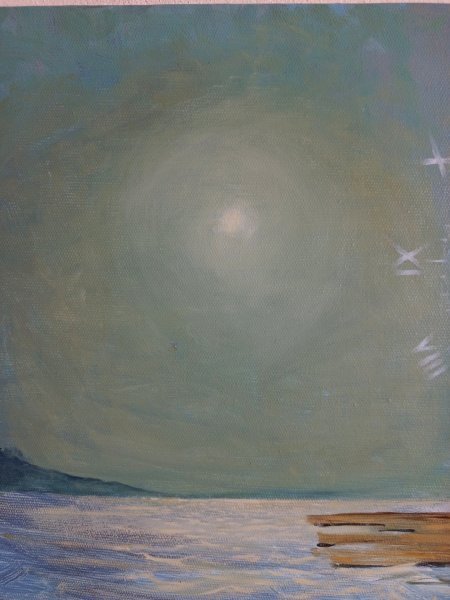 Immagine aggiuntiva 1: Surrealismo Paesaggio marino Pittura "Dov'è il tuo rifugio, uomo?", pittore Serhiy Roy olio tela 