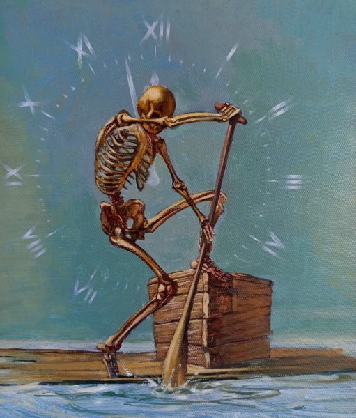 Immagine aggiuntiva 3: Surrealismo Paesaggio marino Pittura "Dov'è il tuo rifugio, uomo?", pittore Serhiy Roy olio tela 