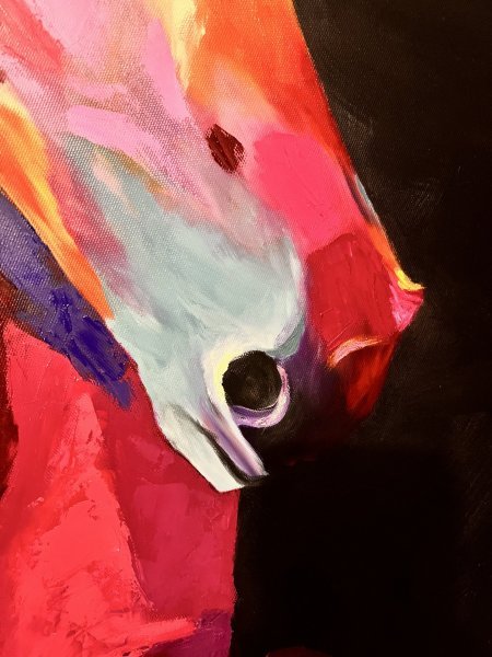 Additional view 3: Abstract Animal Painting Horse (Collection Piece #1) by painter Anna Tasheva oil canvas 