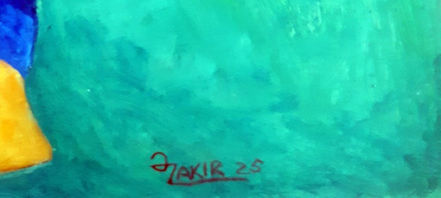 Dodatkowy obraz 4: Sztuka współczesna Obyczajowy Malarstwo "Costa i przyjaciele", malarz Zakir Ahmedov olej płótno 