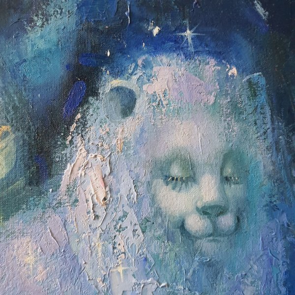 Додаткове зображення 6: Символізм Міфологічний Живопис "Коронація лева", живописець Олена Мацегора масло холст 