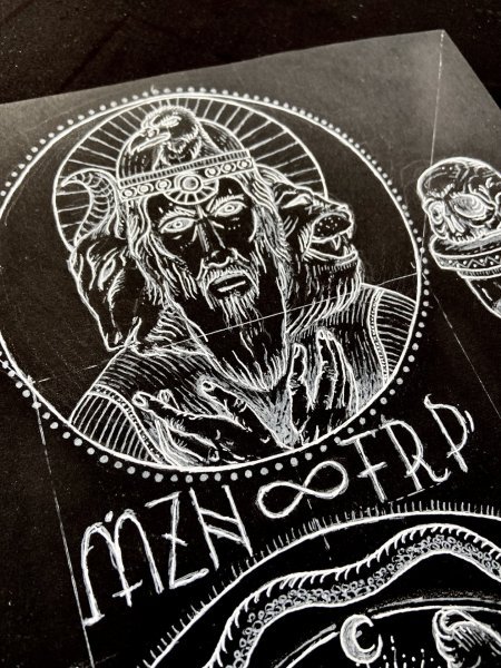 The Godless Face Painting by MZNTRP - Jose Art Gallery