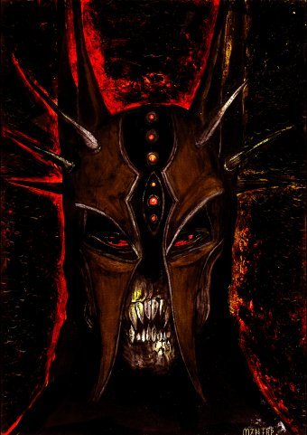 Graphique "Couronne infernale", illustrateur MZNTRP acrylique papier à la Jose Art Gallery