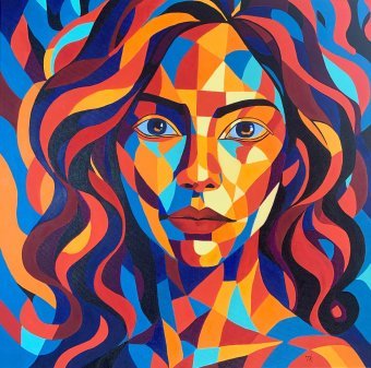 Painting "Facets of dream" by painter Olga Tkachova oil canvas at Jose Art Gallery