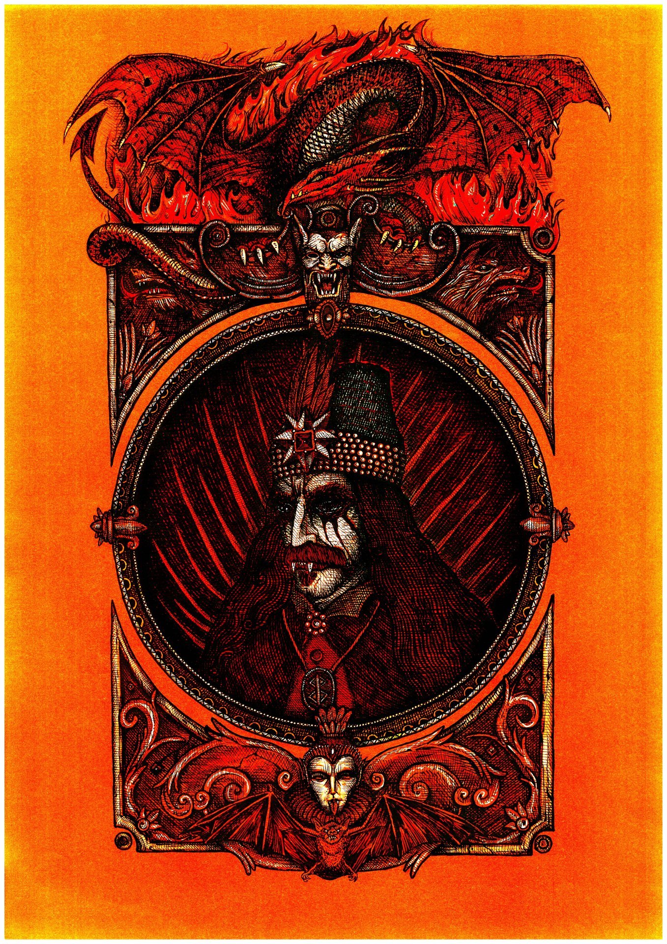 The Rising Devil Drawing - MZNTRP - Jose Art Gallery