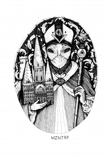 The Architect of the Temple Drawing - MZNTRP